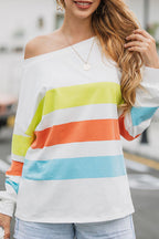 Effortless Mood Striped Oversize Top