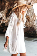 Close Companion Lace Cover-Up Mini Dress