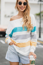 Effortless Mood Striped Oversize Top