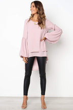 Twice the Playful Spirit Ruffle Up High&Low Top