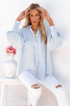 Take On The Trend Pocket Balloon Sleeve Shirt