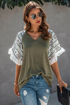 Forever Beloved Boho Printed Sleeve Top