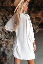 Close Companion Lace Cover-Up Mini Dress