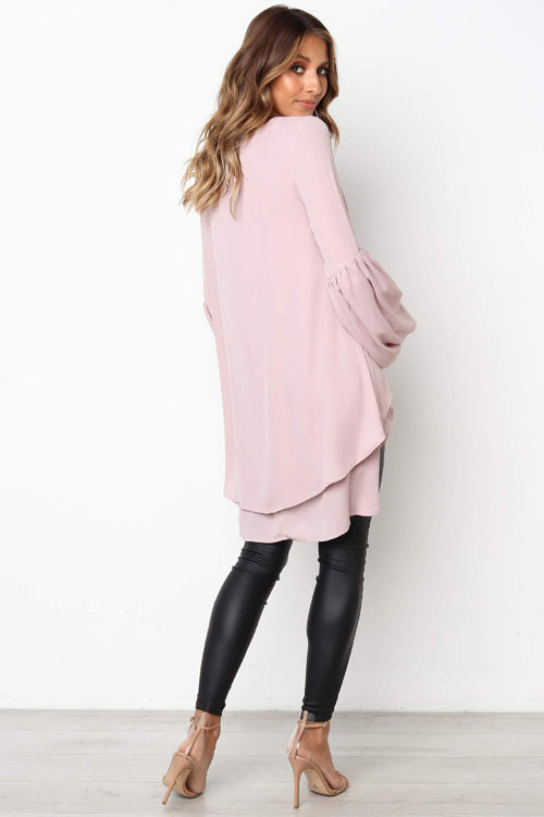 Twice the Playful Spirit Ruffle Up High&Low Top