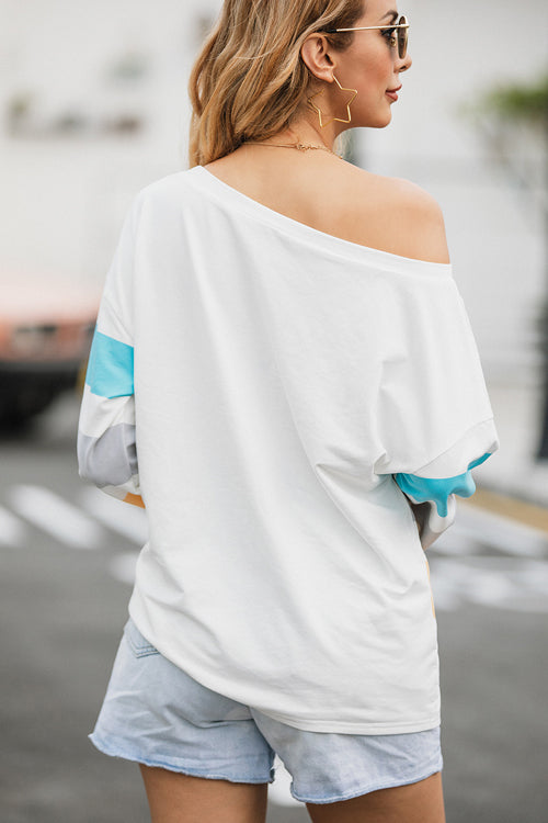 Effortless Mood Striped Oversize Top