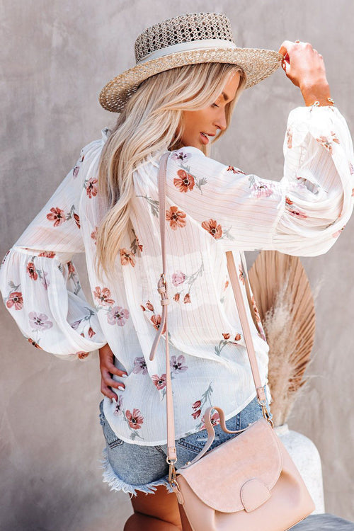 On The Breeze Floral Printed Top