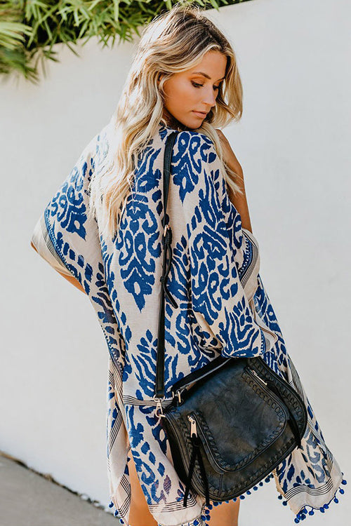 Coastal Escape Boho Print Kimono
