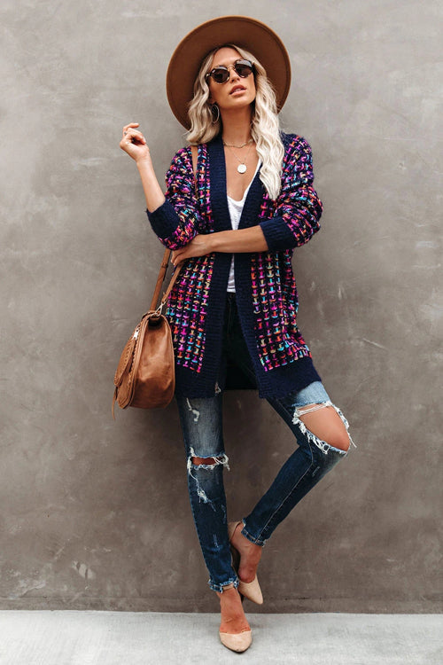 Sending Warm Wishes Colorful Knit Cardigan