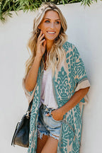 Coastal Escape Boho Print Kimono