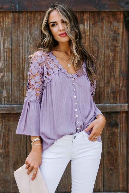 Enchanted Evening Lace Embroidery Top