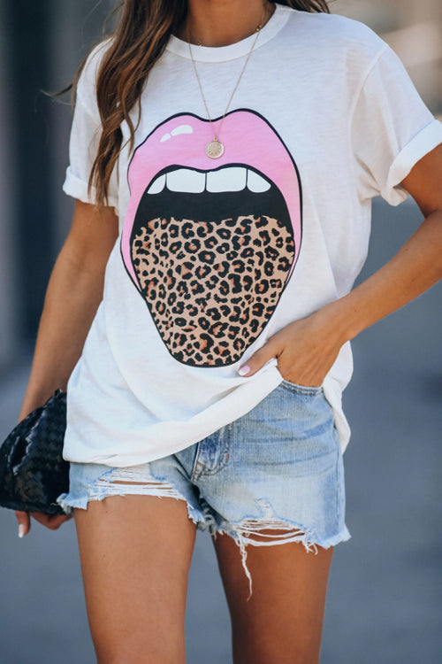 Only For You Graphic Short Sleeve Top