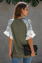 Forever Beloved Boho Printed Sleeve Top