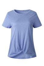 Everyday Essential Pure Color Knotted Tee