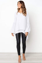 Twice the Playful Spirit Ruffle Up High&Low Top