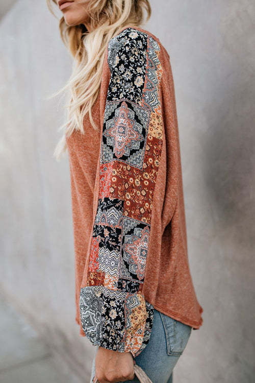 Secret Garden Boho Chiffon Sleeve Blouse