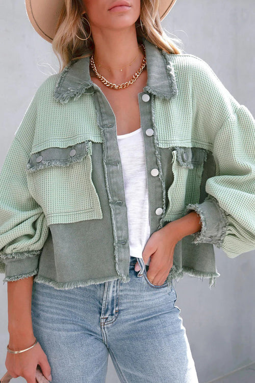 Take A Occasion Pocket Long Sleeve Shacket
