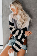 Positive Mood Multi Striped Knit Sweater
