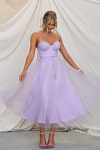 Rare Radiance Tulle Backless Midi Dress - 8 Colors