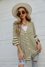 Afternoon Reverie Striped Knit Cardigan