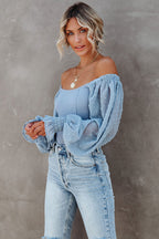 Polished Scene Swiss Dot Ribbed Bodysuit