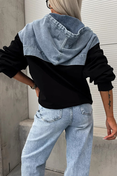 Comfort Ahead Denim Pullover