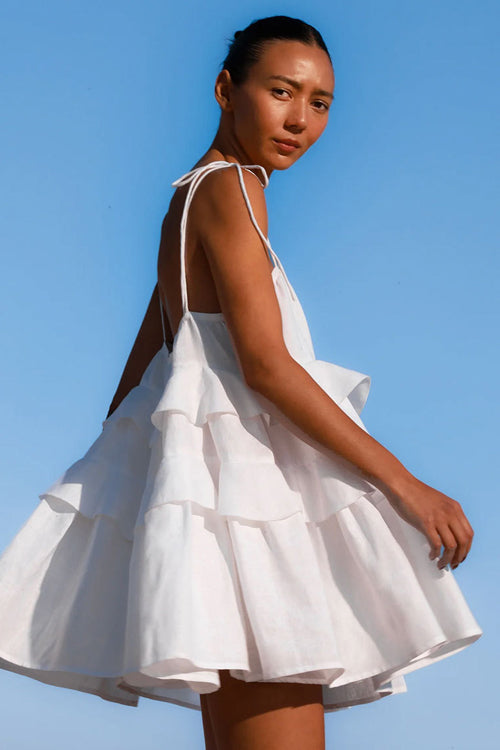 Affection Found Ruffled Mini Dress