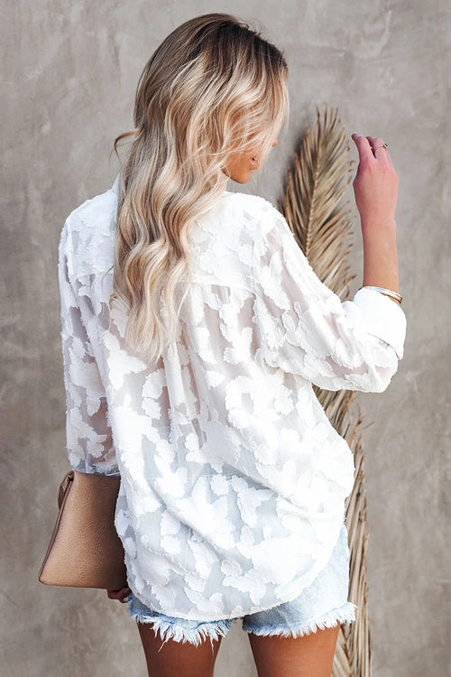 Mind On Golden Glow Floral Long Sleeve Top