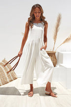 Always Thriving V-back Casual Tank Jumpsuit
