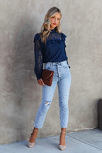 Couldn't Be Better Lace Ruffled Top