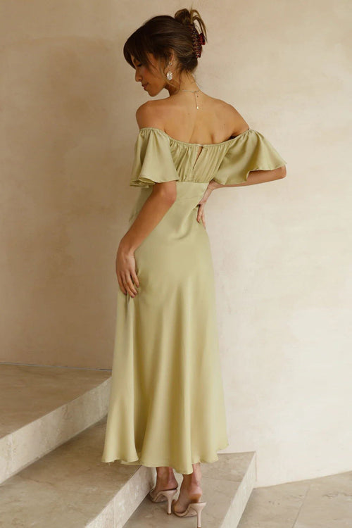 Won Your Heart Stain Short Sleeve Midi Dress