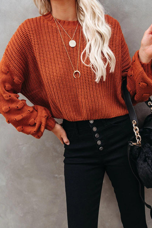 Cozy Charmer Mock Neck Knit Sweater