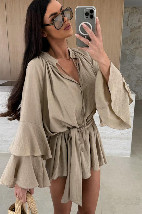 Admirably Polished Flare Mini Dress