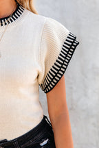Always Sunlit Tiered Sleeve Knit Top