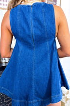Irresistible Days Medium Wash Denim Sleeveless Set