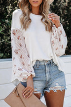 Sunnier Days Printed Long Sleeve Top