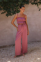 Paradise Ready Sleeveless Wide-Leg Two-Piece Set