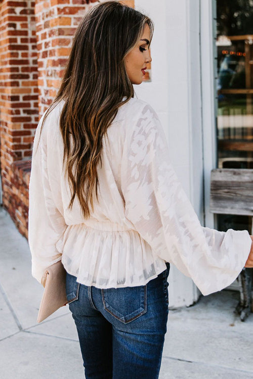 Just As Lovable Embroidery Button-Up Top