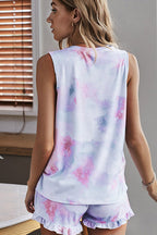 Ticket to Cozy Tie-Dye Pajamas Set