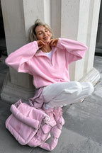 Cozy Charm Fleece Pullover Sweatshirt
