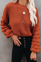 Cozy Charmer Mock Neck Knit Sweater