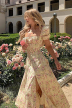 Beloved Daily Muse-Seemed Printed Maxi Dress