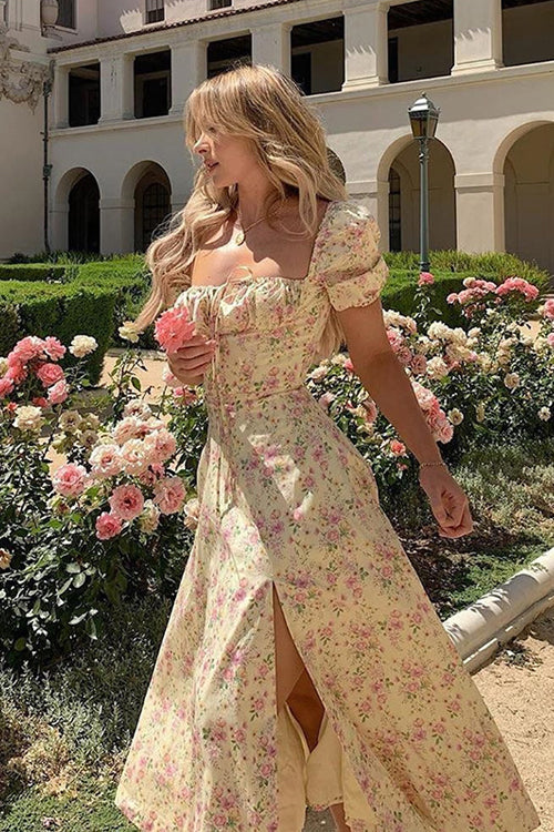 Beloved Daily Muse-Seemed Printed Maxi Dress
