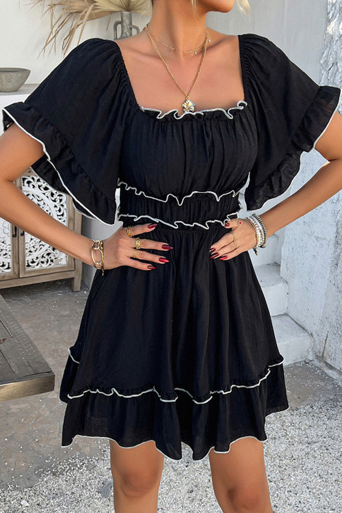 Close to Your Heart Ruffled Mini Dress