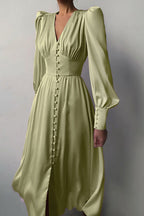 Adorably Flirty Stain Midi Dress