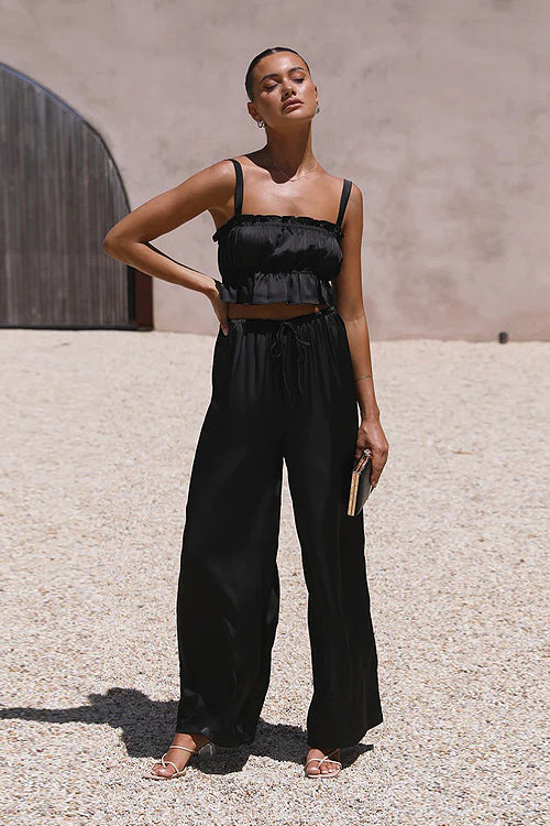Paradise Ready Sleeveless Wide-Leg Two-Piece Set