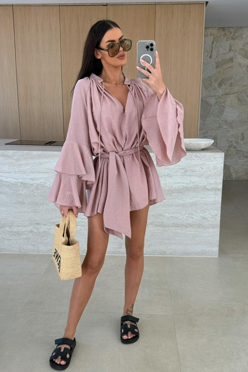 Admirably Polished Flare Mini Dress