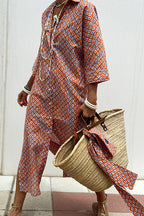 Delightful At Heart Striped Print Midi Dress