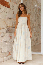 Living Is Effortless Sleeveless Printed Maxi Dress