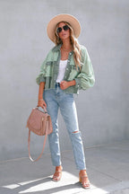 Take A Occasion Pocket Long Sleeve Shacket