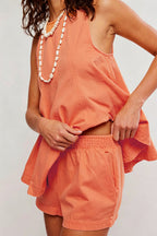 Irresistible Days Medium Wash Denim Sleeveless Set
